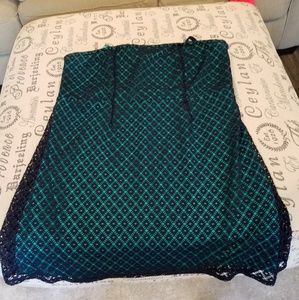 Lane Bryant Size 20 - navy blue and teal dress